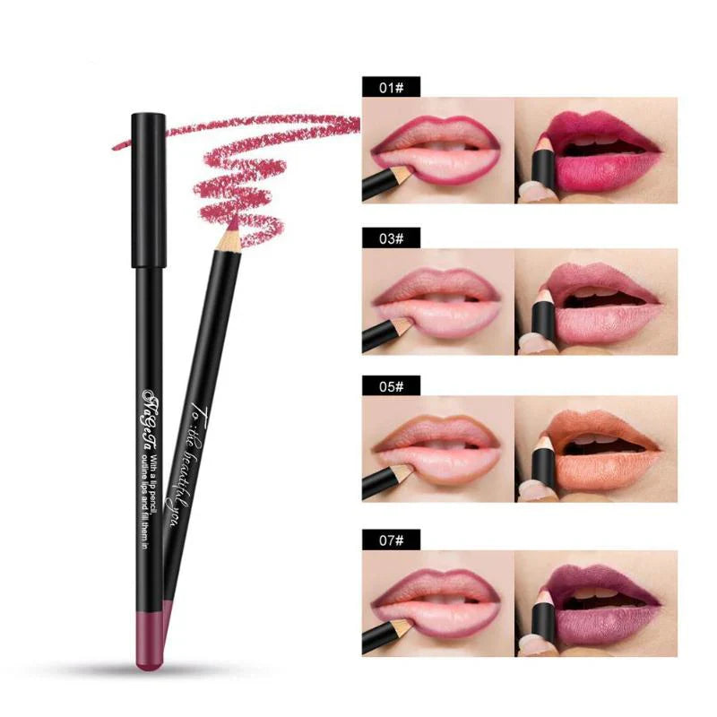 12 Color Matte Lip Liner
