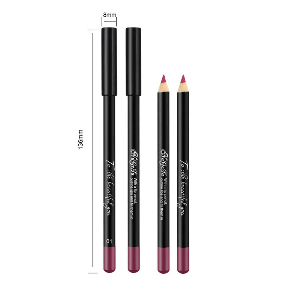 12 Color Matte Lip Liner