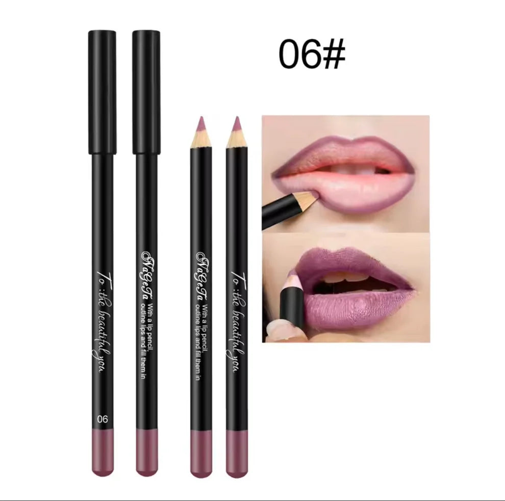 12 Color Matte Lip Liner