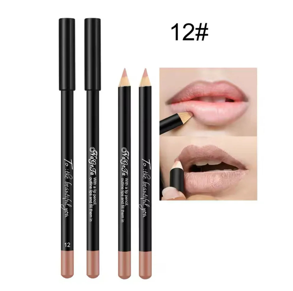 12 Color Matte Lip Liner